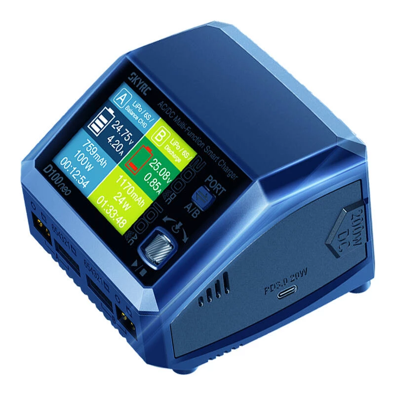 Laadija SKYRC D100neo 100W kahe kanaliga — SKYRC SK-100199-01