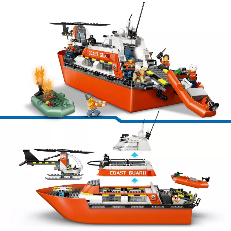 LEGO City 60504 Päästepaat ja helikopter