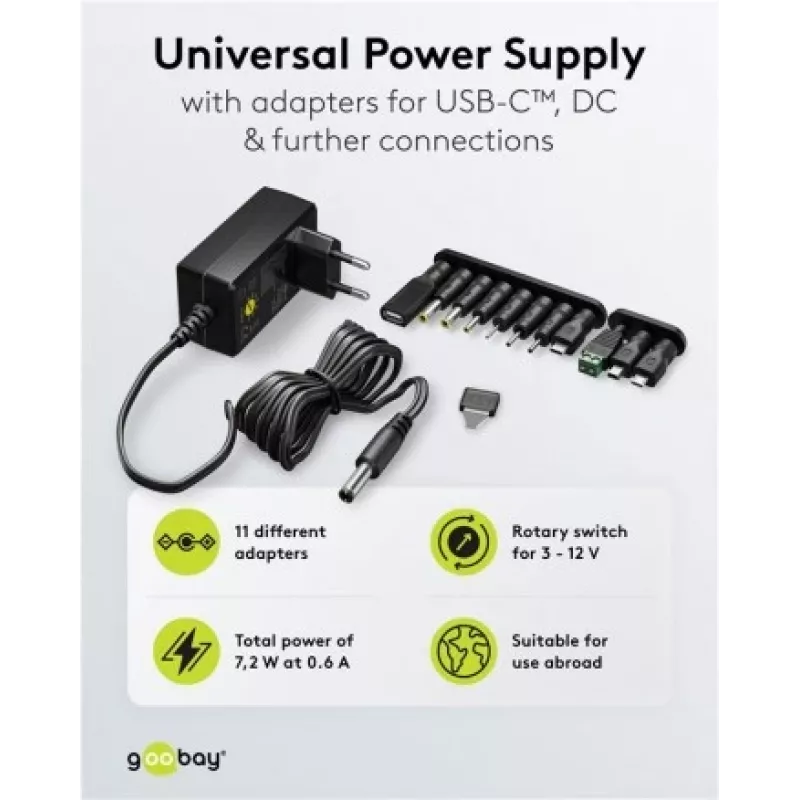 Toiteadapter/inverter Goobay 64571