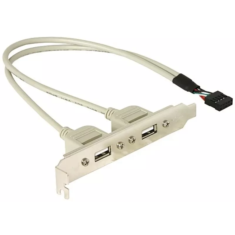 Slotklamber 1x sisemine USB 5pin -> 2x väline USB2.0 DeLOCK 71000