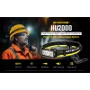Peapaelaga taskulamp Nitecore HU2000, 10 LED-i, USB-laetav liitium-ioon, alumiinium+polükarbonaat, IP68 veekindel