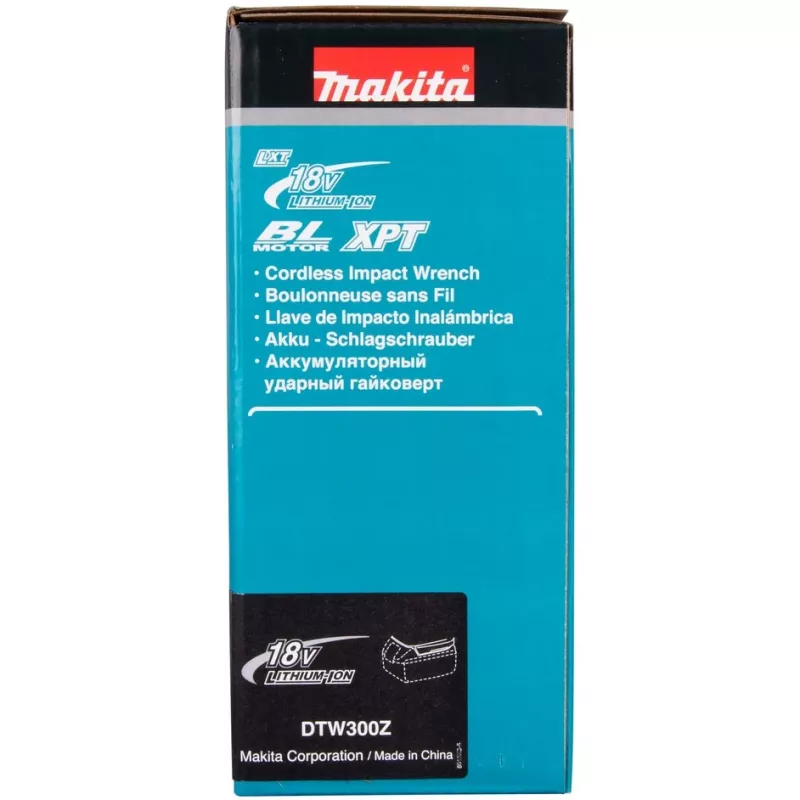 Makita DTW300Z akukruvikeeraja/löökkeeraja 3200 p/min Must, Sinine