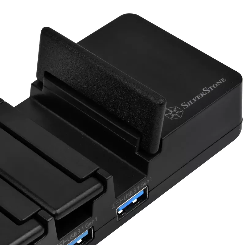 USB 3.1 Gen 1 lauajaotur SILVERSTONE SST-UC03B-PRO — 7 USB porti