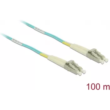 Võrgukaabel Delock LC Duplex Multimode OM3 100m Must