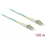 Võrgukaabel Delock LC Duplex Multimode OM3 100m Must
