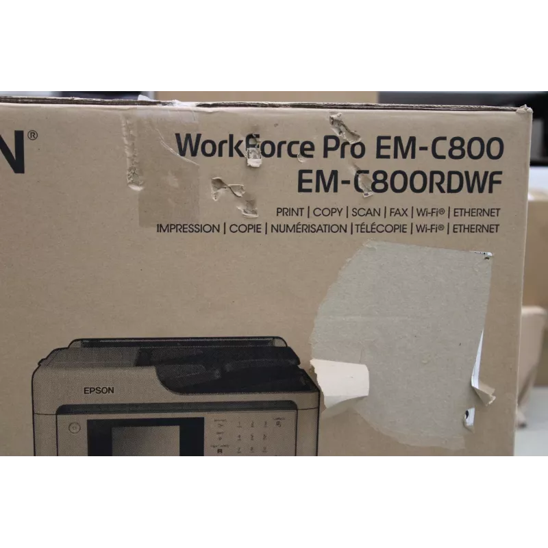 SALE OUT. Epson WorkForce Pro EM-C800RDWF | tindiprinter | värviline | 4-in-1 | A4 | Wi-Fi | KAHJUSTATUD PAKEND