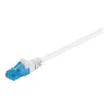 Goobay CAT 6a U/UTP CU 1m valge