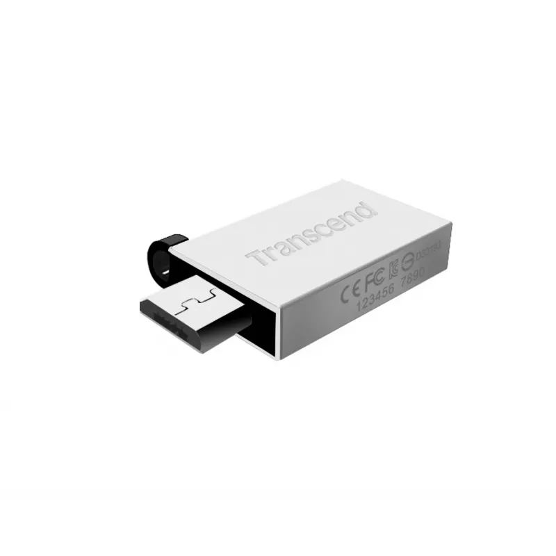 Transcend JetFlash Mobile 380 - USB-mälupulk - 16 GB - USB2.0 - hõbedane (TS16GJF380S)