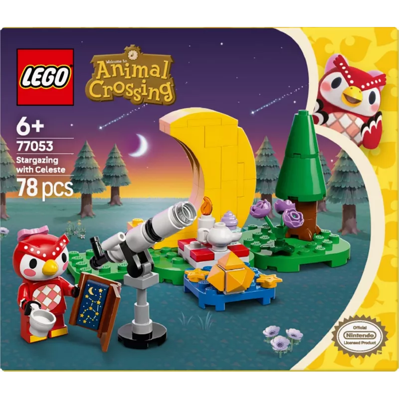 Ehitusmänguasi LEGO Animal Crossing Tähevaatlus Eufemiaga komplekt 77053
