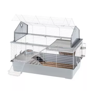 Puur Ferplast Barn 100 küülikutele ja merisigadele, metall/plast, 960×570×730 mm, taupe/valge