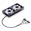 Jonsbo ZB-240BR 120mm vastupidise labaga ARGB PWM 2-tk korpuseventilaatorite komplekt - Must