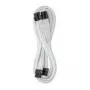 CableMod C-Series Pro ModMesh sildühendusega kaabel - 8+8-kontaktiline PCIe, valge, 60 cm