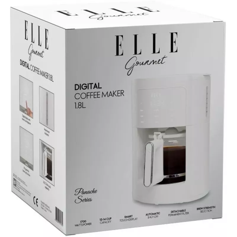 Pour-over kohvimasin Elle EKCMP301WHEU 1,8L valge tilkkohvimasin