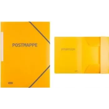 Dokumendikaust Elba Postmappe DIN A4 läbipaistev kollane nurgakinnititega
