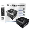 Montech APX650 toiteplokk 650 W 20+4 pin ATX ATX Must