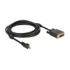 Video kaabli adapter DeLOCK 83727 Mini DisplayPort DVI-D-le 3m