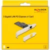 DeLOCK PCI Express x1 kaart 81260 1 x RJ45 5 Gigabit LAN RTL8126
