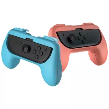 Kontrolleri käepide Subsonic Joy-Cons mugavuskäepide Switch & Switch 2 Roosa Türkiis