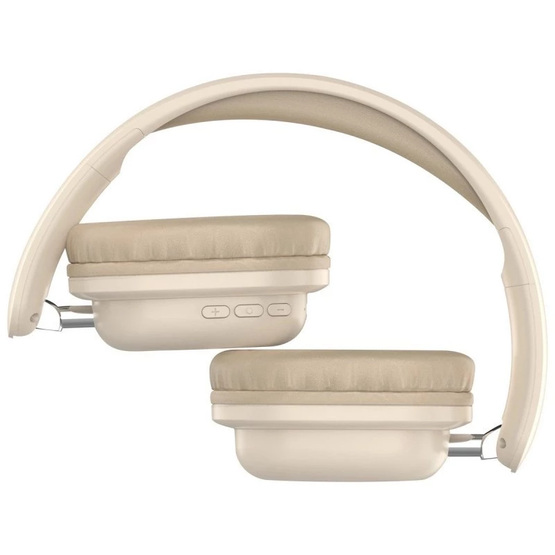 Juhtmevabad kõrvapealsed kõrvaklapid DEFENDER EEMOTION B640 BEEŽ — binauraalsed, suletud akustikaga, USB-C, AUX, 20–20000 Hz, 105 dB