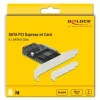 SATA PCI Express x4 kaart DeLOCK 5 porti madala profiili vormitegur