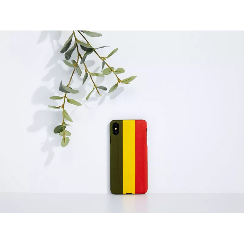 Nutitelefoni ümbris man and wood iPhone XS Max jaoks – mudel Reggae, must