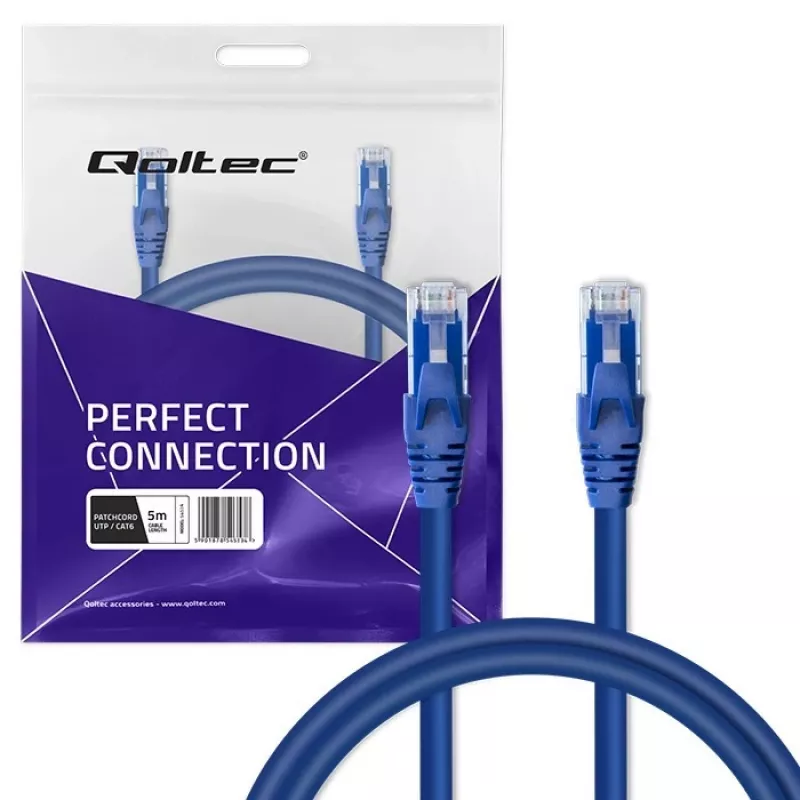 Patchcord kaabel QOLTEC 54534 2xRJ45 UTP CAT6 5m Must