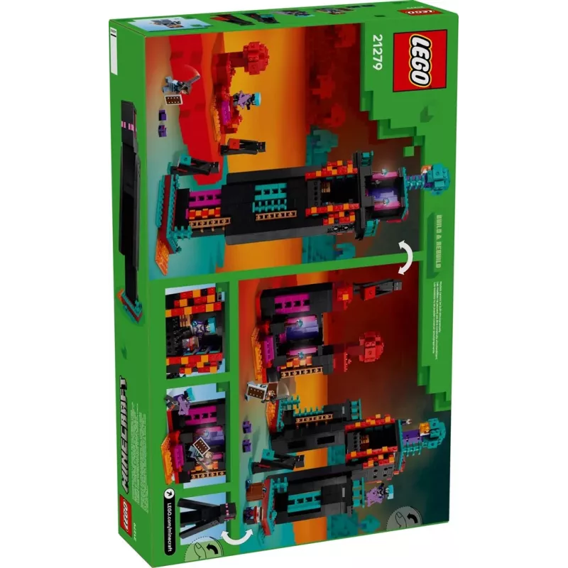 LEGO Minecraft komplekt 21279 The Enderman Tower, 867 detaili, 2 minifiguuri, 450 mm kõrge