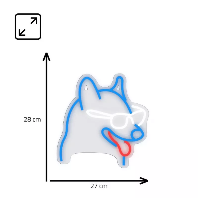 Neoonvalgusti MANTA Neon Lights Koer prillidega Manta SNL69MT — dekoratiivne LED-neoonseinavalgusti