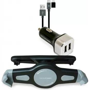 Aktiivne hoidik RealPower Tablet Car Set 168188
