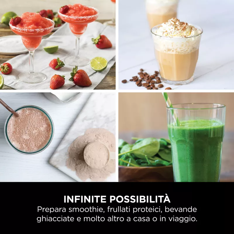 Spordiblender Ninja Blast BC151EUNV — 0,53 L kann, 14,4 W, akutoitega, sinine