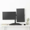 HAGOR HA FS - kinnituskomplekt (lauale kinnitatav hoidik) - 2 LCD-ekraanile - must - ekraani suurus: 38-68 cm (15-27 tolli)
