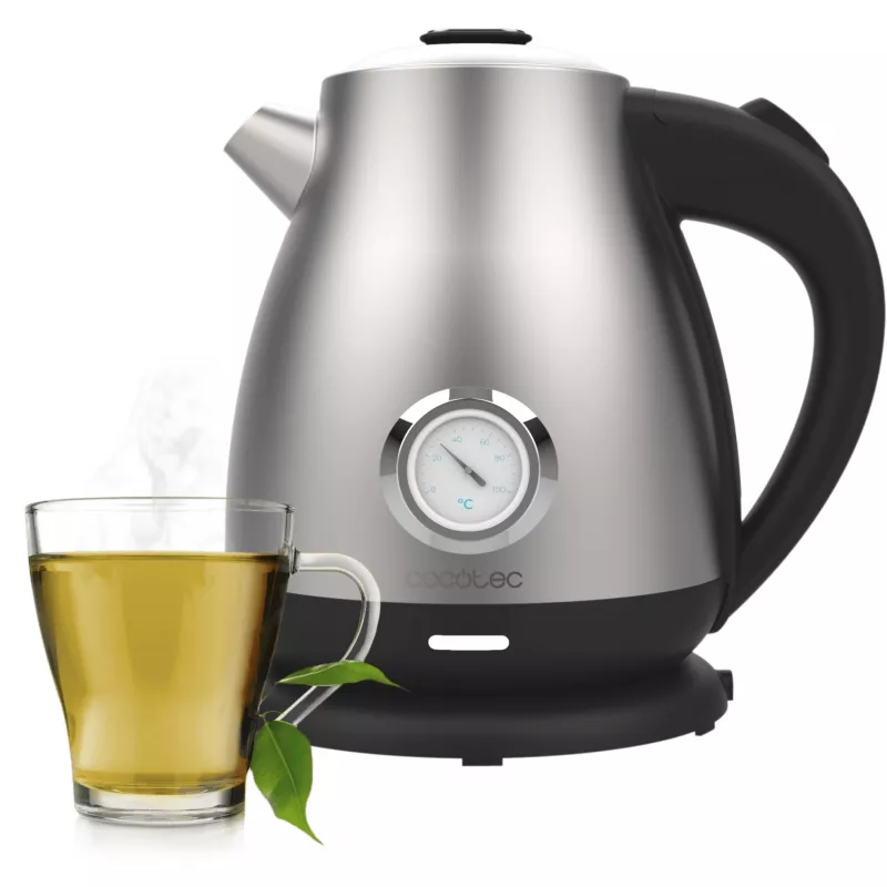 Cecotec Thermosense 620 Retro Steel veekeetja 1,7 L 2200 W roostevaba teras