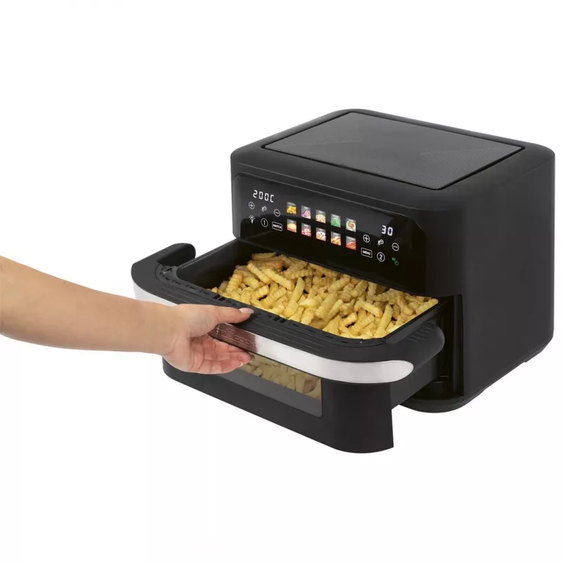 ProfiCook PC-FR 1313 H kahekordne kuumõhkfritüür, 10 L, 2400 W, must/roostevaba teras