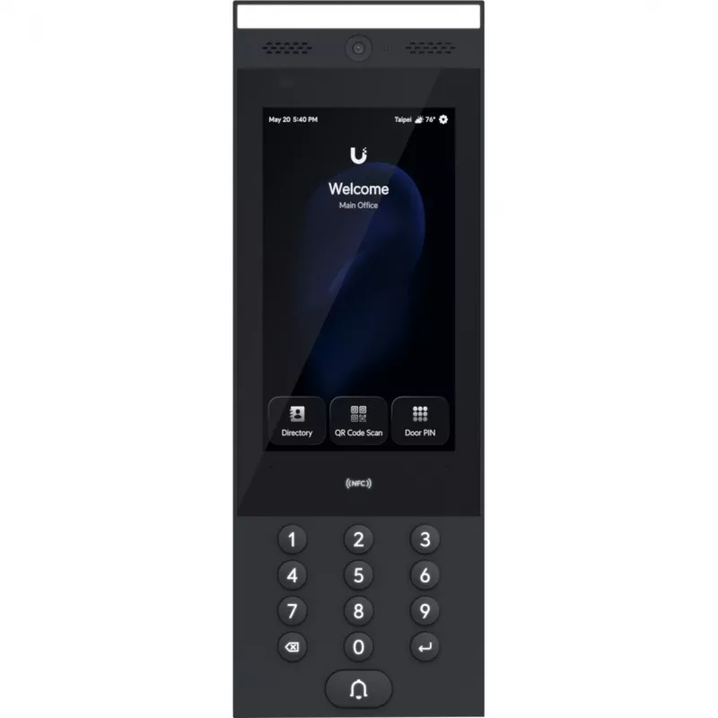 Ubiquiti G3 Intercom SISE/VÄLIS Intercom-terminal elamute ja ärihoonete sissepääsutaotluste haldamiseks Touch Pass toega