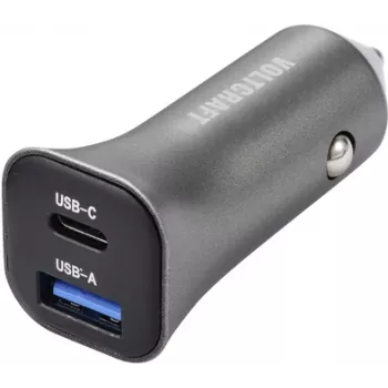 VOLTCRAFT CPS-38W/ 2 VC-RA381 VC-13990870 USB-laadija Sõiduk Väljundvool (max) 3 A 2 x USB-A, USB-C® Pistikupesa (VC-13990870)