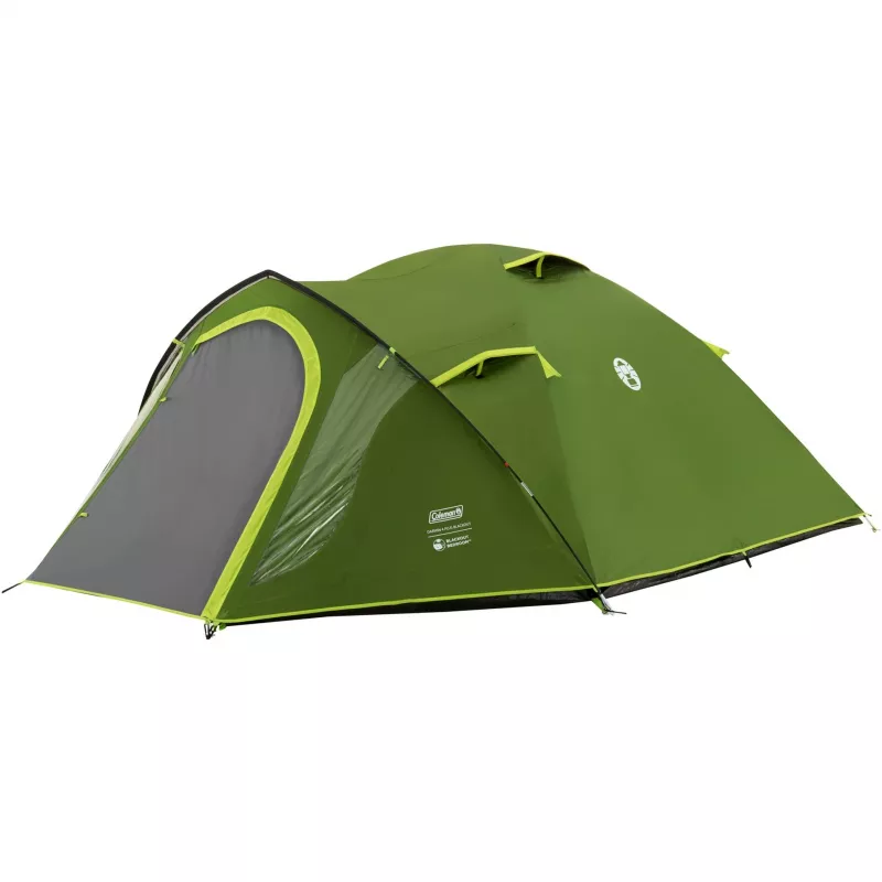 Coleman Dome Tent Darwin 4 Plus Mustout — 4-kohaline tunnelitelk eeskojaga, tumeroheline/heleroheline