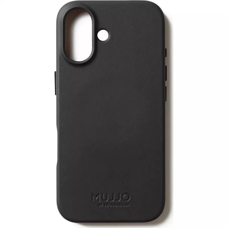 Mujjo Full Leather Case MagSafe ümbris mudelile iPhone 17 Must
