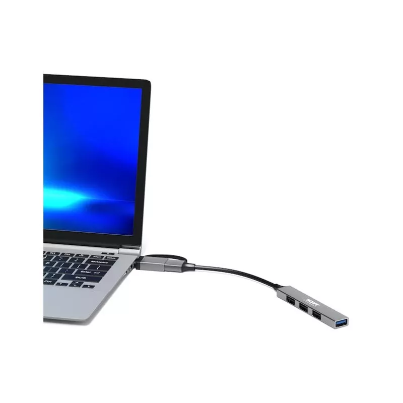PORT CONNECT | HUB USB-C/USB-A 4 porti USB-A 3.0 5Gbps | 900160
