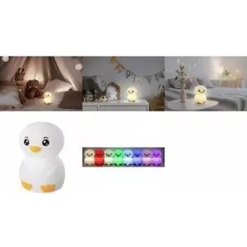 Ansmanni öövalgusti pingviin Valge Silikoon LED-Tehnoloogia - Liitiumioon (Li-Ion)