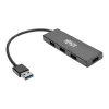 4-pordiline üliõhuke kaasaskantav USB 3.0 SuperSpeed jaotur U360-004-õhuke