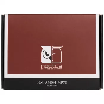 Kinnituskomplekt Noctua NM-AM5/4-MP78 kroommust protsessorijahutitele — toetab AM4 ja AM5 pesasid