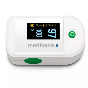 Medisana PM 100 Connect pulssoksümeeter, hall/valge