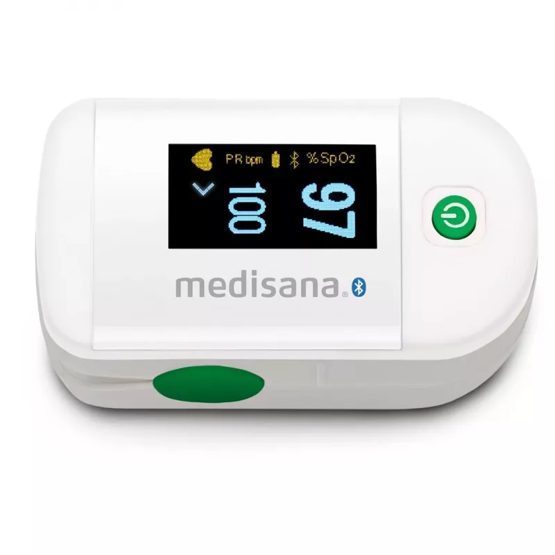 Medisana PM 100 Connect pulssoksümeeter, hall/valge
