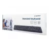 Klaviatuur Gembird KB-U-103-RU kontori USB QWERTY inglise vene must