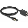 DeLOCK võrgupikenduskaabel RJ45 pistik RJ45 pesasse Cat.8.1 S/FTP 1 m must