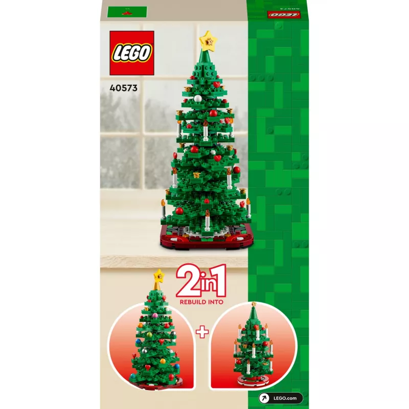 LEGO jõulupuu komplekt 40573 – hooajaline väljapanekumudel, dekoratiivne miniehitis