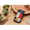 man and wood nutikoore ümbris iPhone 11 Pro jaoks – mustast puidust kaitsev kate