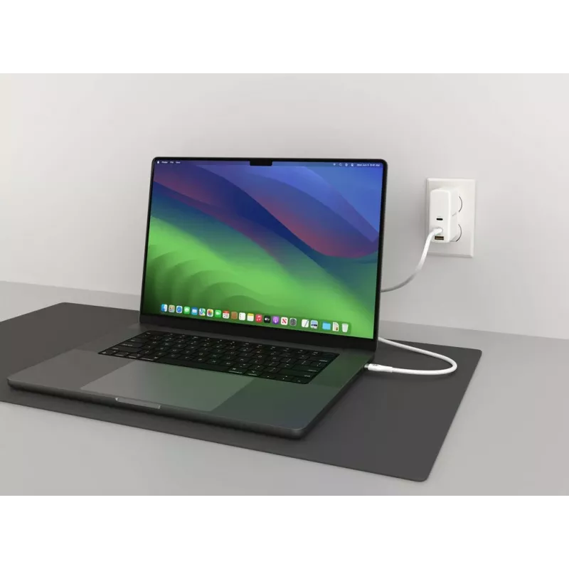 HYPER HyperJuice 240W Silikoonist USB-C–USB-C kaabel (3 jalga / 1 m) – valge
