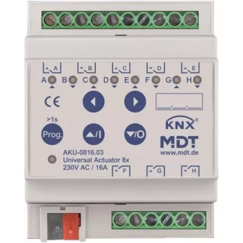 MDT Battery-0816.03 universaalne ajam 8-kanaliline 4TE REG 16A 230VAC 100µF 15EVG (Battery-0816.03)