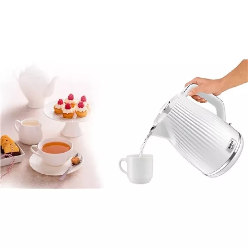 Elektriline veekeetja Tefal KO250130 — 1,7 L mahutavus, 2400 W, valge
